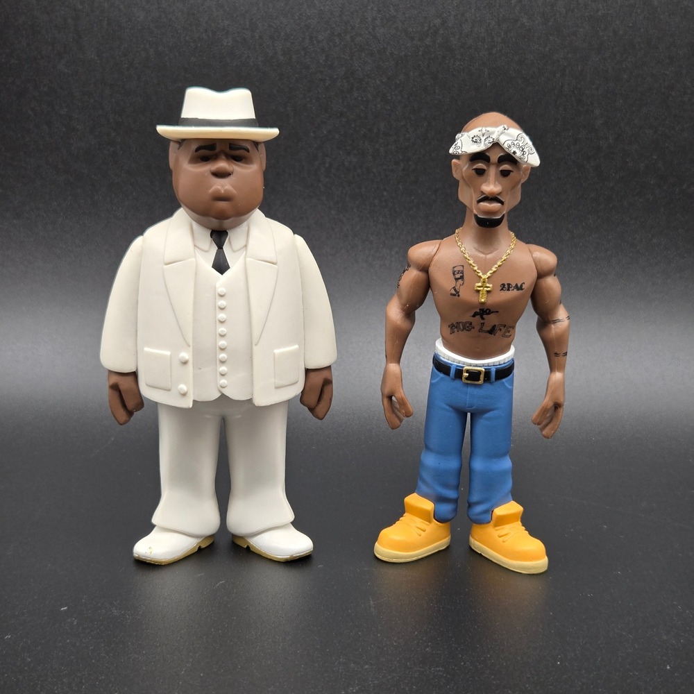 Funko Vinyl Gold Tupac & Notorious BIG Multi Hip Hop Icons Urban 5in